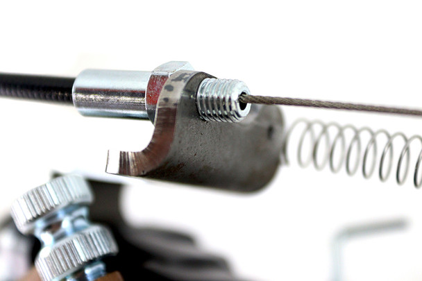 V-Twin - 35-4564 - Linkert Bracket Cable Sleeve 1/4 inch x 28 Zinc