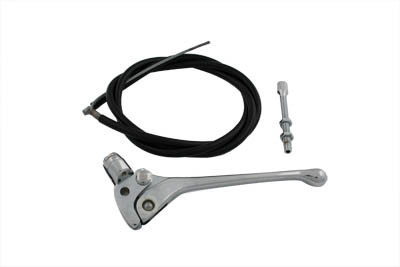 V-Twin - 36-0577 - Chrome Brake Handle Cable Kit - Fits 1965-1972 Harley-Davidson FL