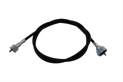 V-Twin - 36-0624 - 50 inch Black Speedometer Cable - Fits 1937-1952 Harley-Davidson WL