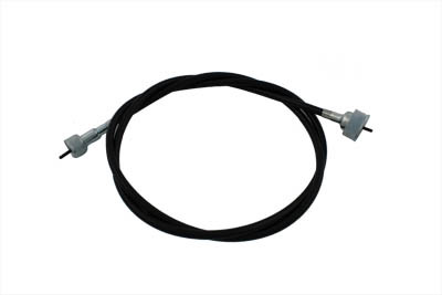 V-Twin - 36-0626 - 54-1/2 inch Black Speedometer Cable - Fits 1962-1973 Harley-Davidson G (Servi-car rear end)