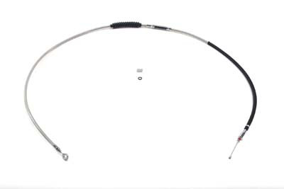 V-Twin - 36-0867 - 72.81 inch Braided Stainless Steel Clutch Cable