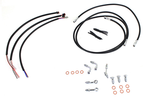 V-Twin - 36-1606 - 12 inch-14 inch Handlebar Cable and Brake Line Kit