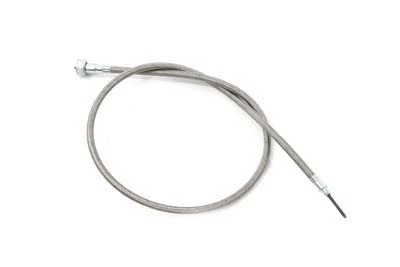 V-Twin - 36-2527 - 36 inch Braided Stainless Steel Speedometer Cable - Fits 1984-1987 Harley-Davidson FXR