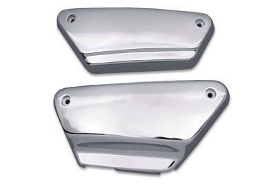V-Twin - Chrome Steel Side Cover Set - Fits '84-'94 FXR/FXRS Models