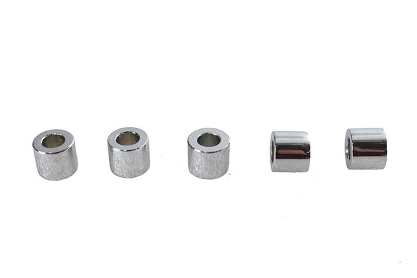 V-Twin - 37-0464 - Chrome Spacers 5/16 inch X 5/8 inch X 1/2 inch