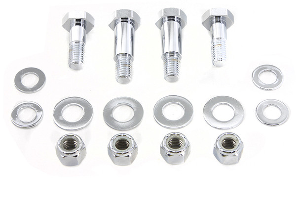 V-Twin - 37-0476 - Shock Bolt Set Chrome - Fits 1989-1999 Harley-Davidson FLST, FXST