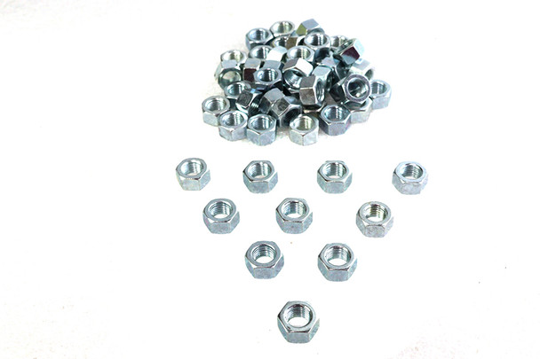V-Twin - 37-0662 - Zinc Hex Nuts 3/8 inch-24 Standard