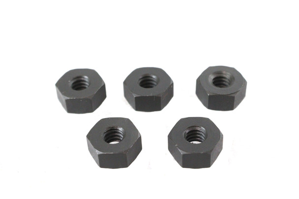 V-Twin - 37-0702 - Parkerized Hex Nuts 1/4 inch-20