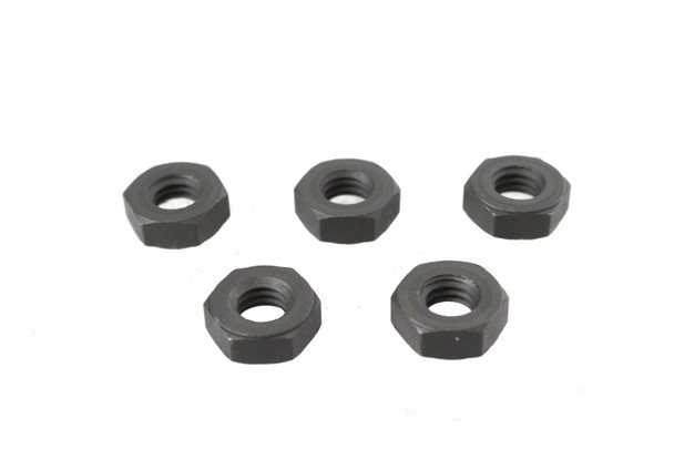 V-Twin - 37-0703 - Parkerized Hex Nuts 1/4 inch-24 x 5/32 inch x 7/16 inch
