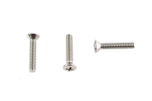 V-Twin - 37-0940 - Oval Head Screws Mount Kit Stainless Steel