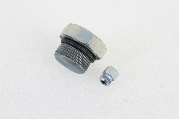 V-Twin - 37-1222 - Kick Starter Cover Filler Plug and Vent Screw Kit - Fits 1937-1952 Harley-Davidson EL, 1941-1952 FL