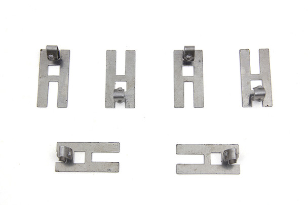 V-Twin - 37-1343 - Front Fender Trim Clip Set - Fits 1949-1956 Harley-Davidson FL