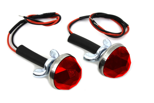 V-Twin - 37-1428 - Red LED Reflector Set