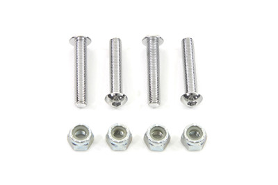 V-Twin - 37-1509 - Button Head Chrome Screw Set
