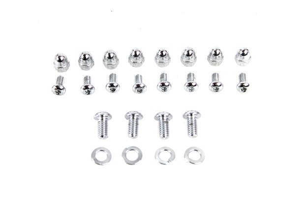 V-Twin - 37-6367 - Fender Mount Chrome Allen Screw Kit