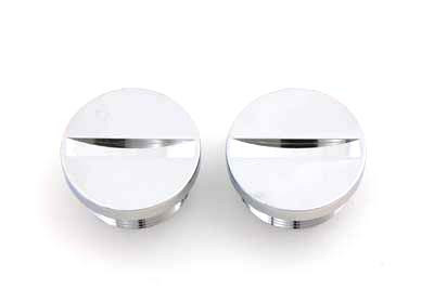 V-Twin - 37-7784 - Primary Cover Cap Set Chrome