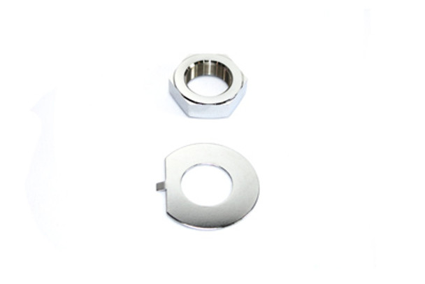 V-Twin - 37-8138 - Fork Stem Chrome Nut and Lock Washer Kit