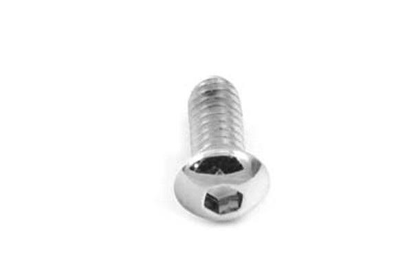 V-Twin - 37-8707T - Allen Button Head Screws Chrome 1/4 inch X 1-3/4 inch