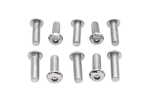 V-Twin - 37-8734 - Allen Button Head Screws Chrome 5/16 inch X 1 inch