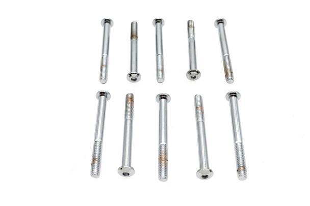 V-Twin - 37-8738 - Allen Button Head Screws Chrome 1/4 inch X 2-5/8 inch V-Twin - 37-8738 - Allen Button Head Screws Chrome 1/4 inch X 2-5/8 inch