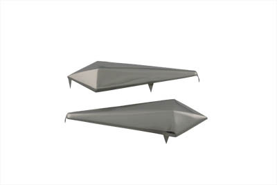 V-Twin - 37-8871 - Spear Saddlebag Spots Nickel