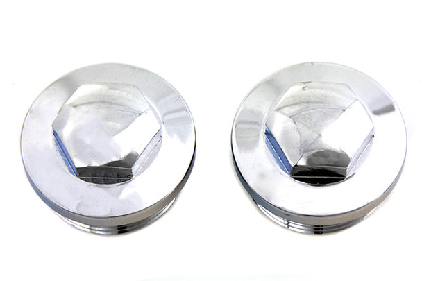 V-Twin - 37-8991 - Primary Cap Set Chrome
