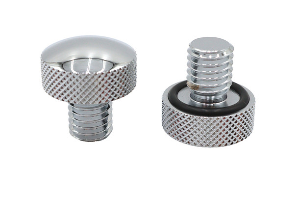 V-Twin - 37-9125 - Knurled Seat Tab Mount Knob Set