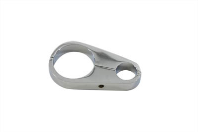 V-Twin - 37-9264 - Chrome Oil Line to Frame Clamp