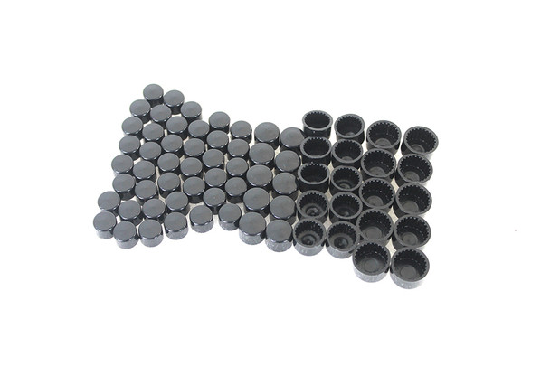 V-Twin - 37-9547 - M8 Engine Bolt Cover Kit Black