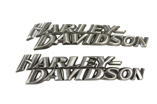 V-Twin - 38-0012 - Factory Style Tank Emblem Set - Fits 2010-2012 Harley-Davidson FXDB