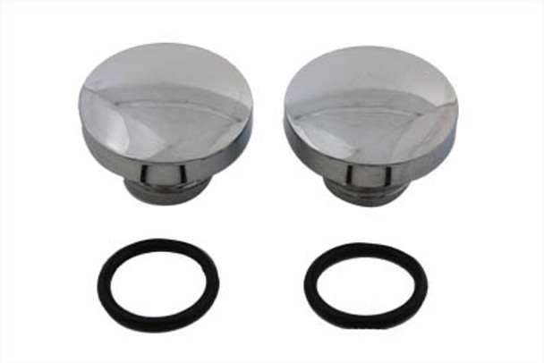 V-Twin - 38-0360 - Tall Style Billet Vented and Non-Vented Gas Cap Set