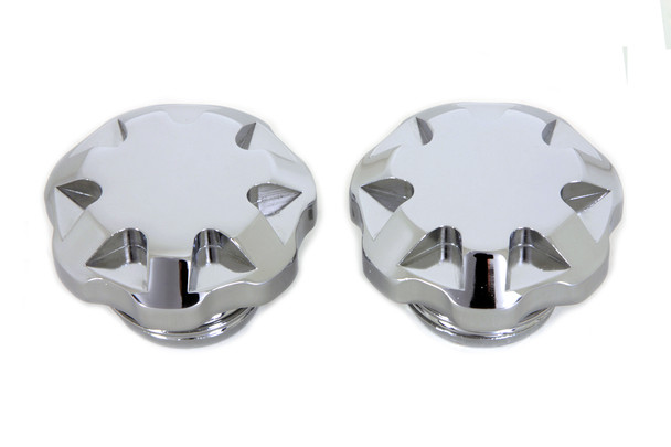 V-Twin - 38-0448 - Techno Style Vented and Non-Vented Gas Cap Set