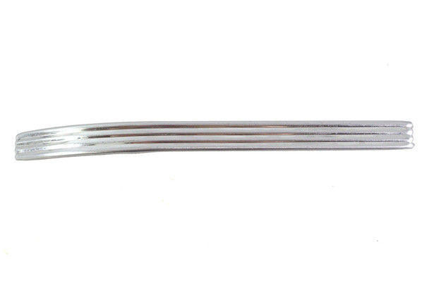 V-Twin - 38-1997 - Small Ribbed Emblem Trim Stainless Steel