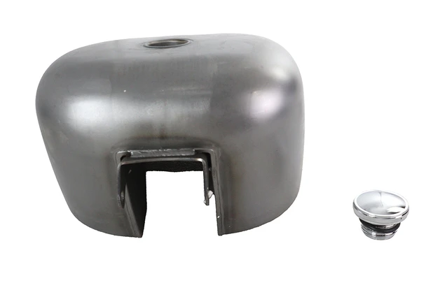V-Twin - 38-3613 - M8 Sporty 3.2 Gallon Gas Tank Raw Steel Low Mount