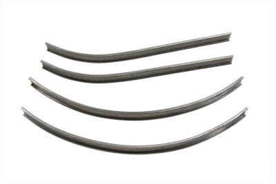 V-Twin - 38-6681 - Mount Strips for Gas Tank Emblems Raw Steel