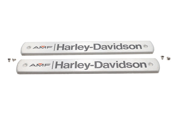 V-Twin - 38-7275 - AMF Gas Tank Emblem Set - Fits 1972-1975 Harley-Davidson FX, 1972-1975 FL