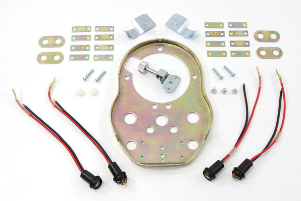 V-Twin - 39-0128 - Cateye Dash Base with Sockets V-Twin - 39-0128 - Cateye Dash Base with Sockets