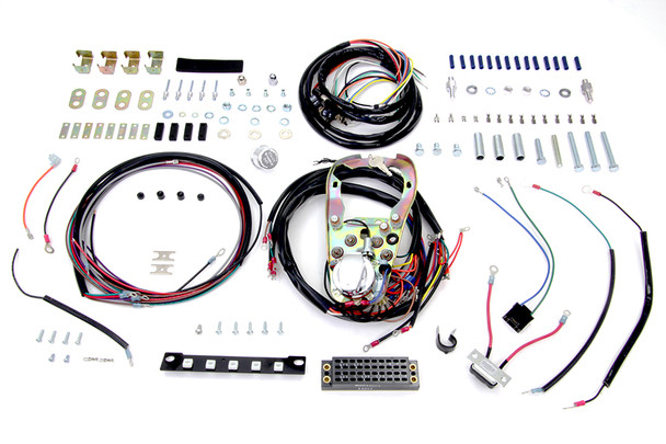 V-Twin - 39-0197 - Five Light Dash Base Wiring Harness Assembly