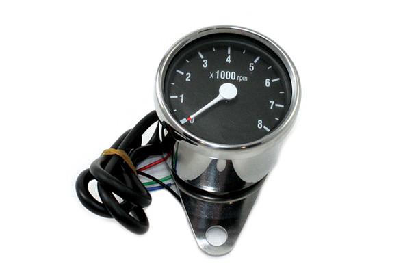 V-Twin - 39-0392 - Mini 60mm Electronic Tachometer