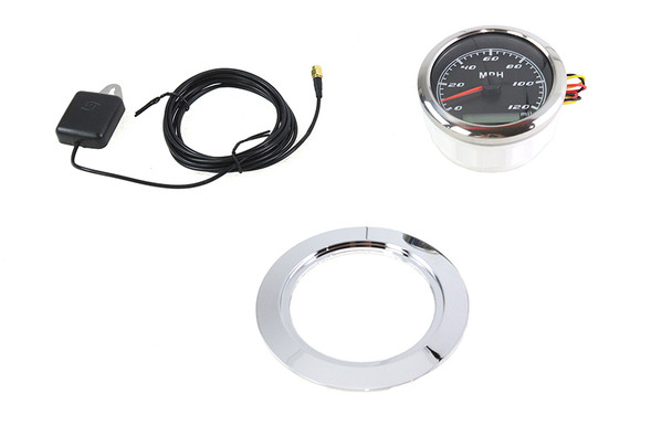 V-Twin - 39-0574 - 85mm GPS Speedometer Kit - Fits 1984-1995 Harley-Davidson FXST, 1986-1995 FLST, 1968-1984 FL