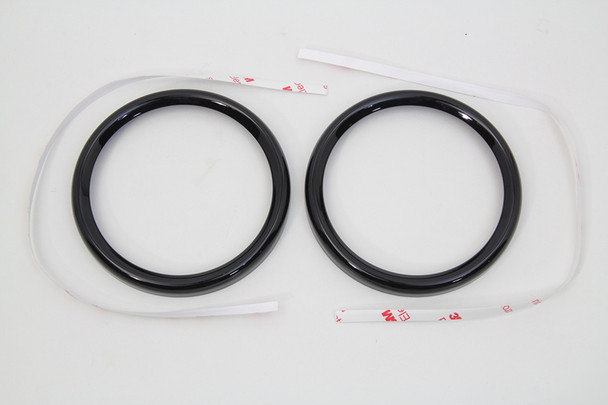 V-Twin - 39-0703 - 4 inch Gauge Bezel Cover Black Set