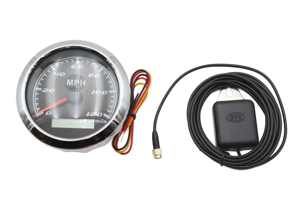 V-Twin - 39-0870 - 85mm GPS Speedometer Black