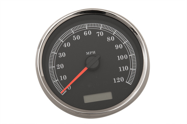 V-Twin - 39-0880 - 5 inch Electronic Speedometer Assembly Black - Fits 2004-2013 Harley-Davidson FLHR, 2004-2011 FXD, 2004-2010 FXST, FLST