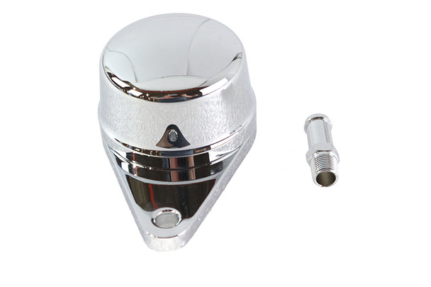 V-Twin - 40-0003 - Billet Crankcase Breather Chrome