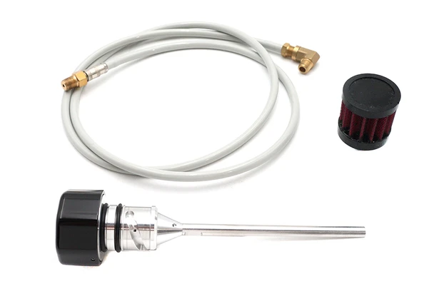 V-Twin - 40-0069 - M8 Softail Vented Dipstick Black - Fits 2018-2022 Harley-Davidson FXST