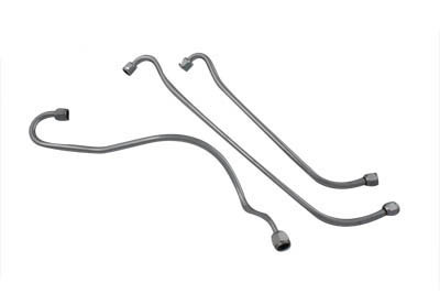 V-Twin - 40-0105 - UL Oil Line Set Chrome