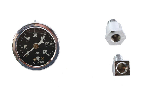 V-Twin - 40-0516 - Liquid Filled Oil Gauge