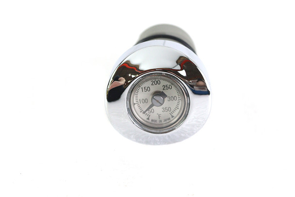 V-Twin - 40-0695 - Oil Temperature Gauge White V-Twin - 40-0695 - Oil Temperature Gauge White