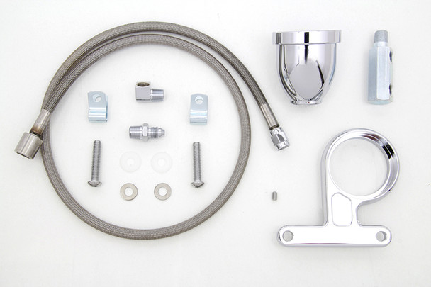 V-Twin - 40-0841 - Rocker Box Oil Pressure Gauge Cup Kit