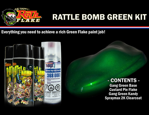 V-Twin - 41-0878 - Rattle Bomb Spray Kit Green